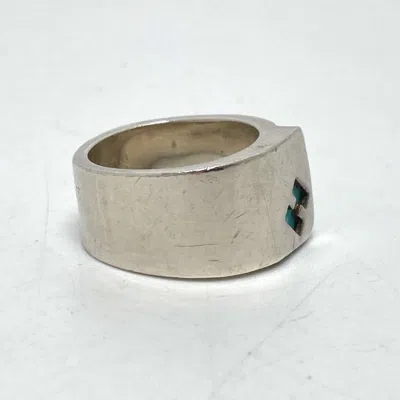 Pre-owned Hermes Blue Band Ring ()