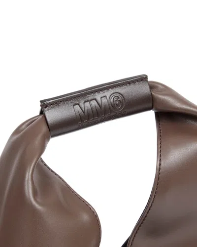 Mm6 Maison Margiela Triangular Brown Bag With Structured Handle In Brown