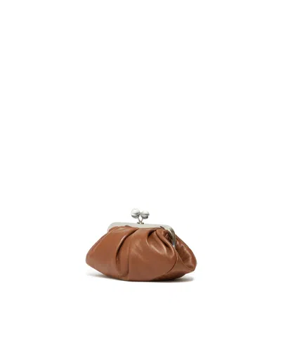 Weekend Max Mara Borsa A Tracolla Pasticcino Small Cuoio In Blue