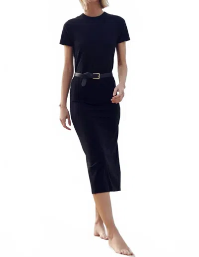 Sold Out Nyc The Perfect Tee Dress In Black In Animal Print