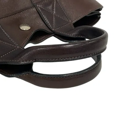 Pre-owned Hermes Brown Leather Tote Bag ()