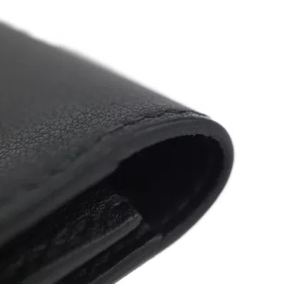 Pre-owned Hermes Citizen Twill Black Swift Leather Wallet (bi-fold) ()