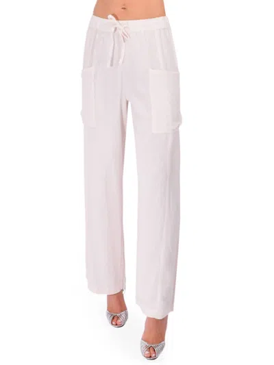 Nsf Sydney Wide Leg Drawstring Pants In Chalk In Multi