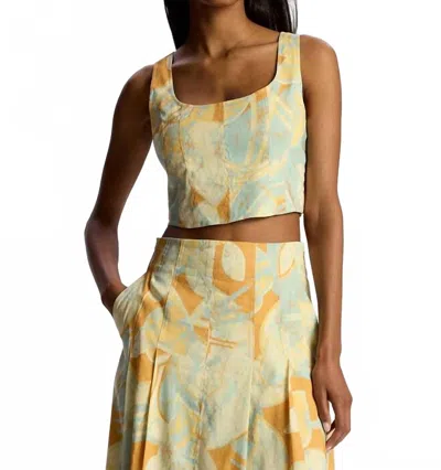 A.l.c Isabel Top In Sea Glass In Multi