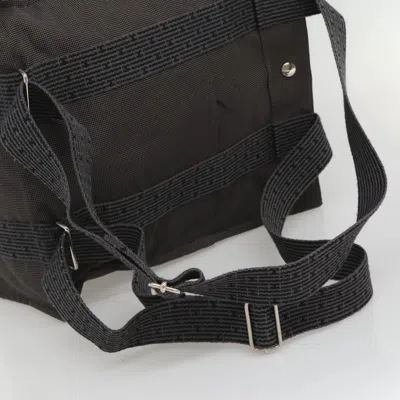 Pre-owned Hermes Hermès Herline Grey Canvas Backpack Bag ()