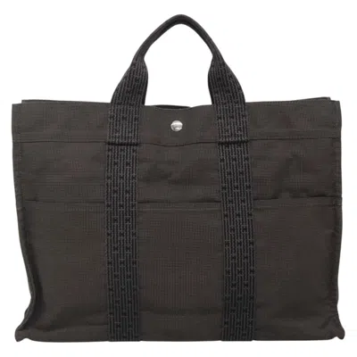 Pre-owned Hermes Hermès Herline Grey Canvas Tote Bag ()