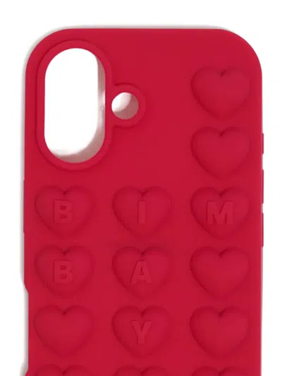 Bimba Y Lola Heart-embellished Phone Case In Red