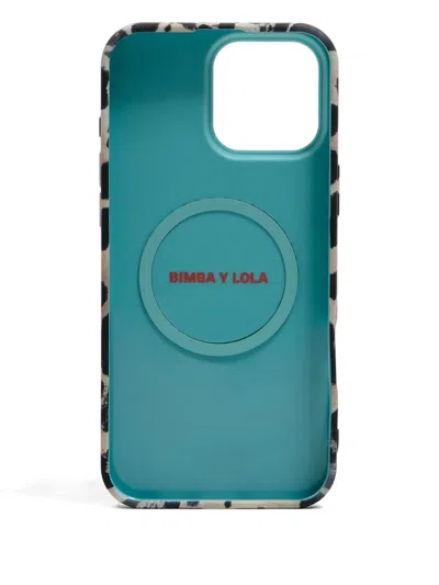 Bimba Y Lola Leopard-print Phone Case In Gold