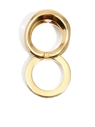 Bimba Y Lola Heart-detail Ring Set In Gold