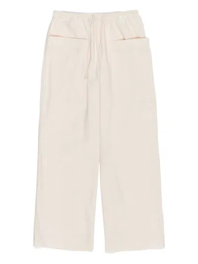 Bimba Y Lola Pocket Drawstring Trousers In Neutral