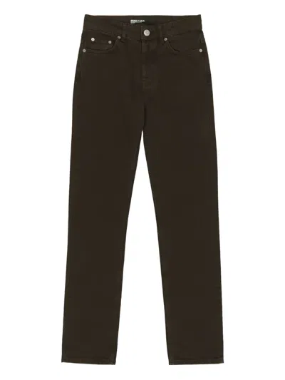 Bimba Y Lola Cotton Straight-leg Jeans In Green
