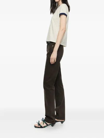 Bimba Y Lola Cotton Straight-leg Jeans In Green