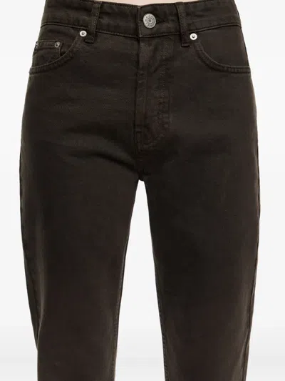 Bimba Y Lola Cotton Straight-leg Jeans In Green