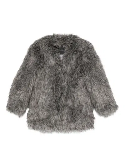 Thelaurent Faux Fur Jacket In Gray