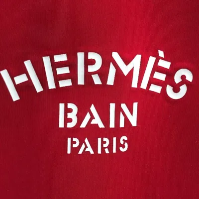 Pre-owned Hermes Red Color Polyamide Clutch Bag Pouch ()
