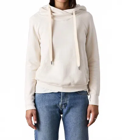 Nsf Lisse Fitted Loop Terry Hoodie In Ivory In Neutral
