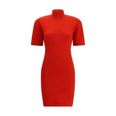 Jacquemus Red La Robe Maille Castagna Dress In Red