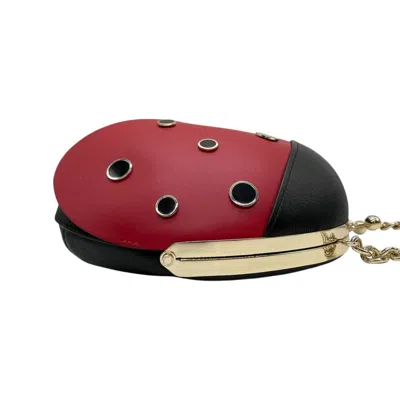 Pre-owned Kate Spade Black Red Color Leather Shoulder Bag ()