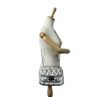 Pre-owned Kate Spade Metallic Silver Leather Shoulder Bag ()