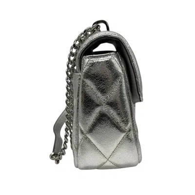 Pre-owned Kate Spade Metallic Silver Leather Shoulder Bag ()
