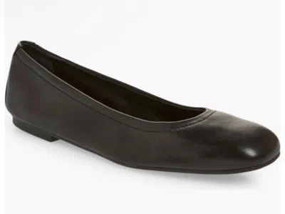 Stuart Weitzman Women's Classic Leather Ballet Flats In Black In Black