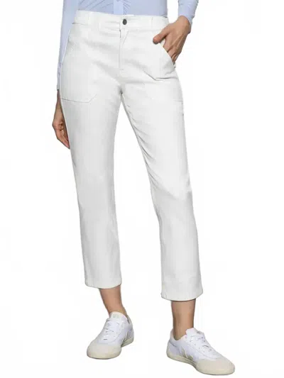 Sanctuary Sculpted Hayden Crop Jeans In White In Gray