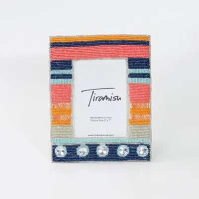 Tiramisu Horizon Harmony Stripe Fusion 5 X 7 Picture Frame