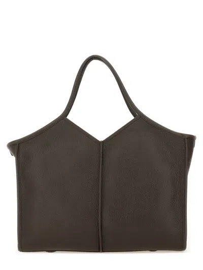 Hereu Calella Squared Medium Top Handle Bag In Brown