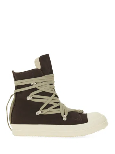 Rick Owens X Drkshdw "concordians Megalace Sneaks" Sneaker In Brown