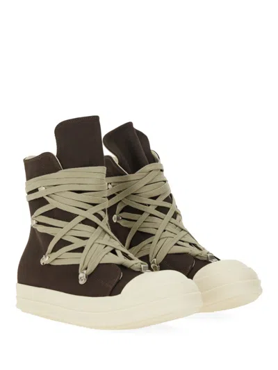 Rick Owens X Drkshdw "concordians Megalace Sneaks" Sneaker In Brown