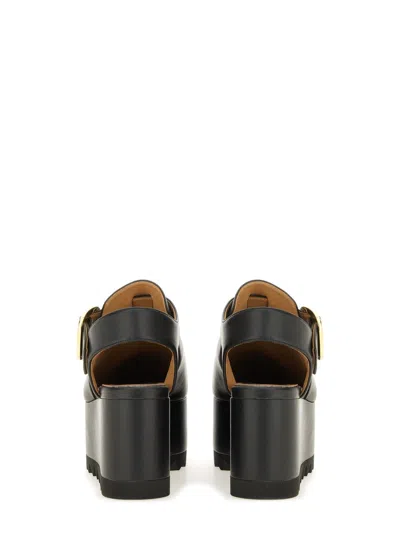 Stella Mccartney Elyse Sandal With Platform In Black