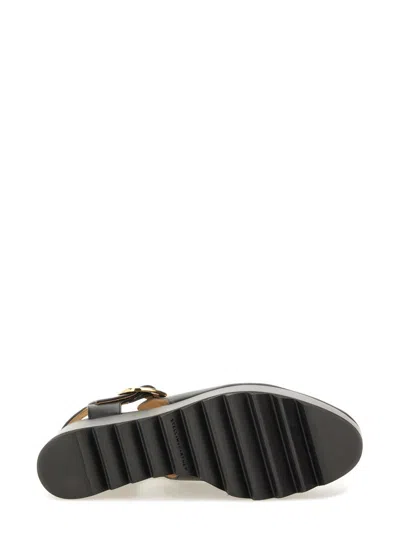Stella Mccartney Elyse Sandal With Platform In Black