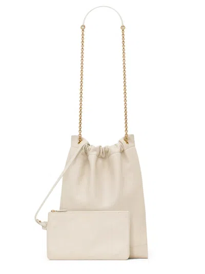 Saint Laurent Jamie 4.3 Pochon Bag Cream In White