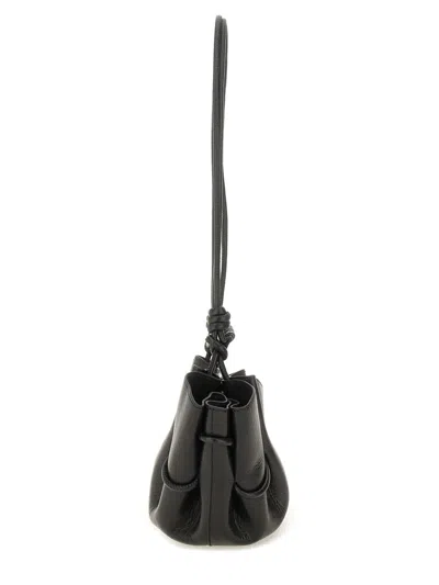 Hereu Shoulder Bag With Adjustable Strap And Knots In Neutral