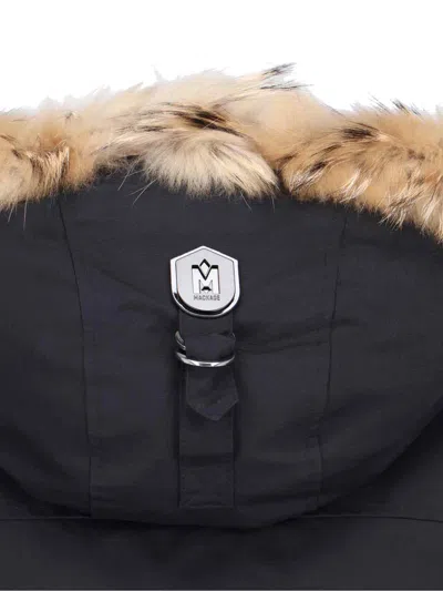 Mackage Layered Jacket With Removable Hood In Black