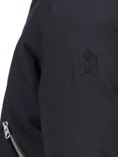 Mackage Layered Jacket With Removable Hood In Black
