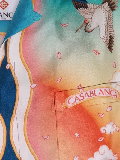 Casablanca Tennis Club Shirt In Multi