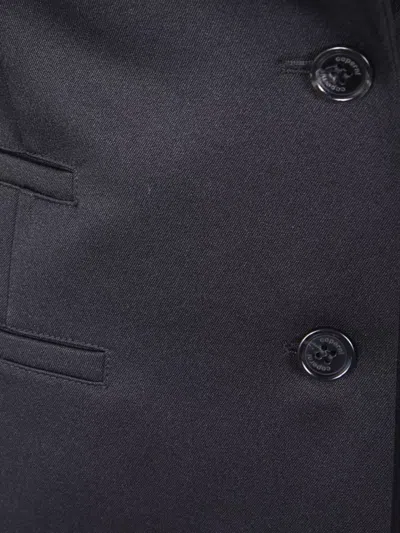 Coperni Modern Ribbed Jacket Notched Lapel In Blue