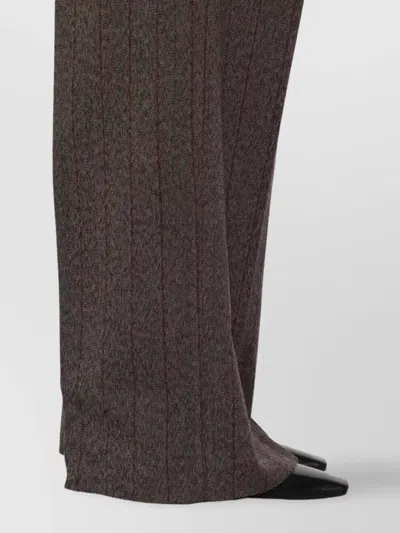 Golden Goose Journey Women's Wide Leg Trousers Naomi Pinstripe In Gray