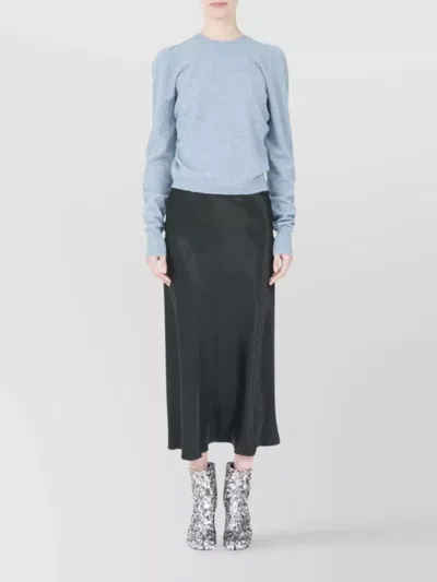 Maison Margiela Long Sleeve Knit Sweater With Crew Neck In Multi