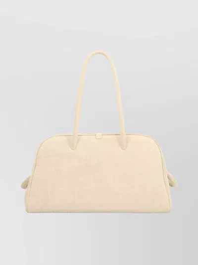 Jacquemus Crocodile Effect Curved Silhouette Tote Bag