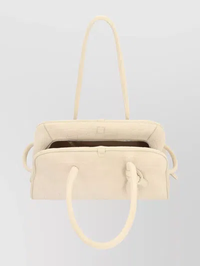 Jacquemus Crocodile Effect Curved Silhouette Tote Bag