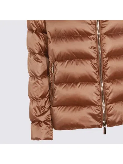 Moorer Insulated Jackets With High Collar And Pockets In Multi