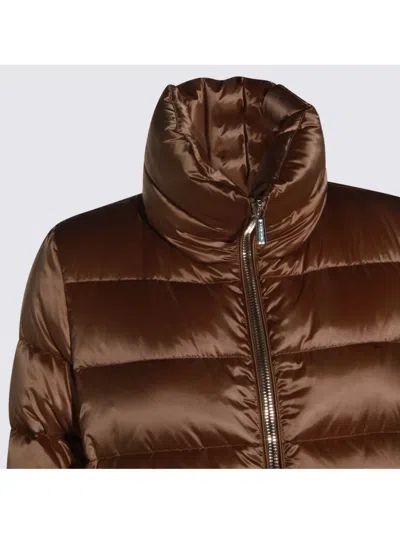 Moorer Insulated Jackets With High Collar And Pockets In Multi