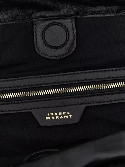 Isabel Marant Adjustable Strap Shoulder Bag With Top Handles In Black