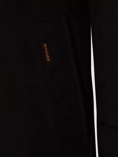 Moorer Stylish Outerwear With Hood And Pockets In Black