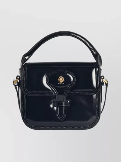 Bally Mini Bag With Top Handle And Strap In Black