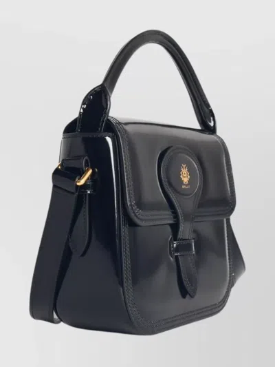 Bally Mini Bag With Top Handle And Strap In Black