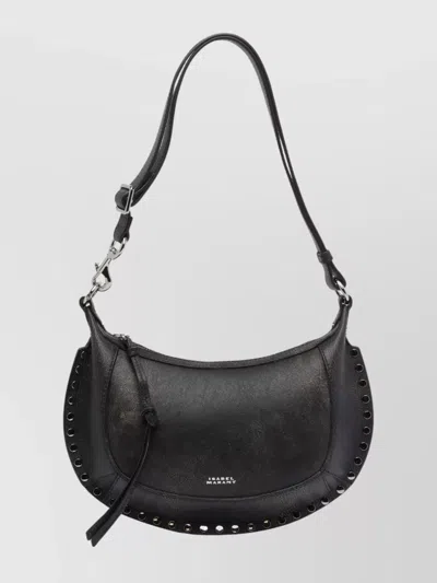 Isabel Marant Oskan Moon Stud-embellished Leather Shoulder Bag