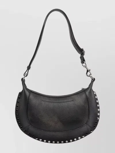 Isabel Marant Oskan Moon Stud-embellished Leather Shoulder Bag